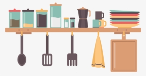 In Home Cooking Classes Nyc Footer Background - Home Kitchen Vector Png