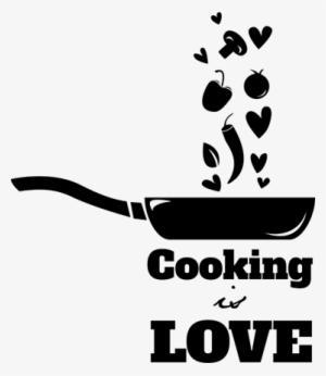 Cooking Is Love Wall Sticker - Poster