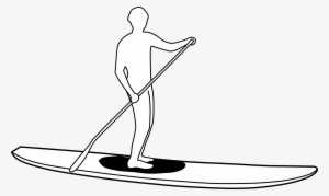 Auction Paddles Png Download - Stand Up Paddle Board Outline
