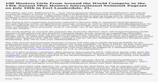 100 Hooters Girls From Around The World Compete In - Go Bars Marketing Plan Unit 9 Answers