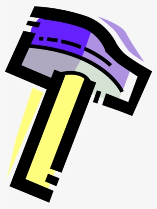 Vector Illustration Of Sledgehammer Hand Tool Used