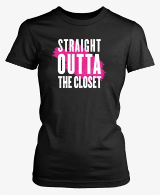 Straight Outta The Closet Pink Shirt - Disney Pin Trading Shirt