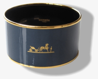 Hermes Duck Enamel Gold Trim Caleche Xtra Wide Bangle - Bangle