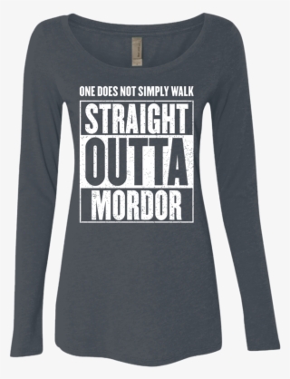 Straight Outta Mordor Women's Triblend Long Sleeve - Long-sleeved T-shirt