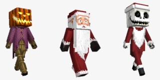 Here Is A Look At These Skins - Nightmare Before Christmas Minecraft Mashup Pack