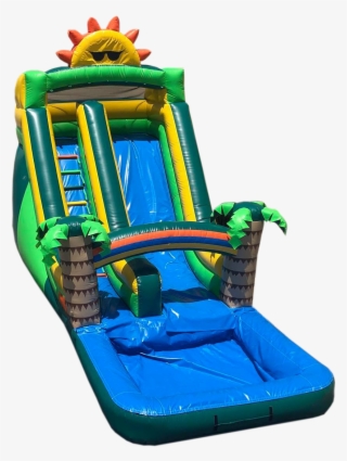 Ws-076 Tropical Water Slide - Inflatable