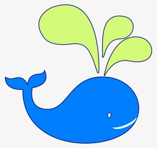 Green Whale Navy Outline Png