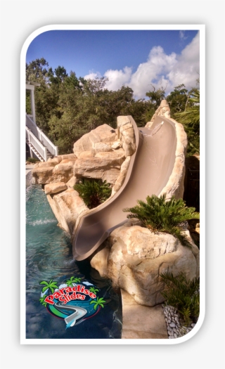 Pool Water Slide Model Ps17r-s In Cafe A One Piece - Water Slide