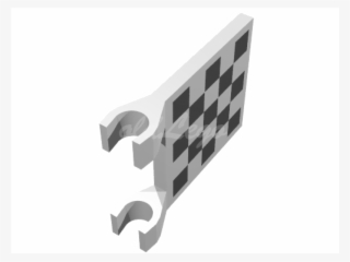 Flag 2 X 2 Square With Checkered Pattern - Stencil