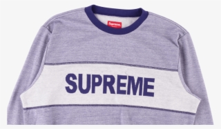 Supreme Tonal Stripe Logo Crewneck