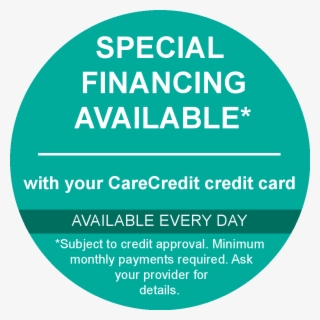We Offer 3rd Party Financing With Carecredit To Help - Circle