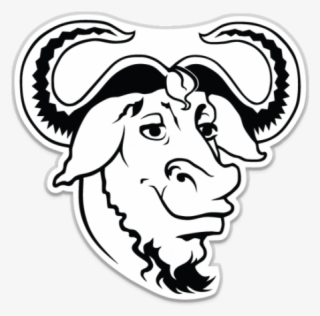 Gnu/linux Badge Sticker Unixstickers Stickers On Unix - Gnu Linux