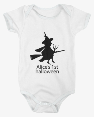 Halloween Witch Babygrow - Silhouette