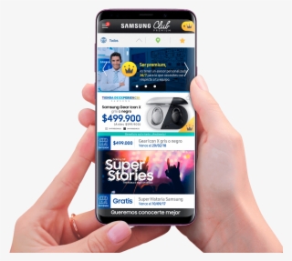 *exclusivo Para Usuarios S7, S8, S9, Note 8, Note - Celular En Mano Png