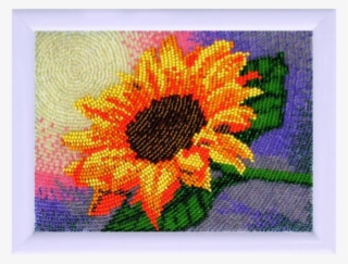 Kit De Bordado, Punto De Cruz, Esquema Para El Bordado - Вышивка Бисером Подсолнух