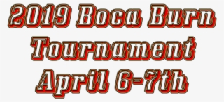 2019 Boca Burn Registration Form - Orange