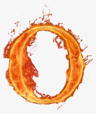 Letra O De Fogo