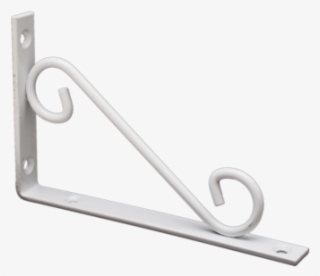 Scroll Brackets - White - Triangle