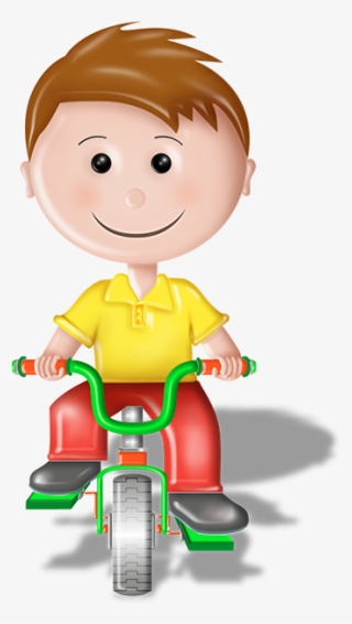 Niño Paseando En Bicicleta - Niño Paseando