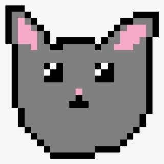 Kawaii Cat Head/face - Flag Pixel Art Animated