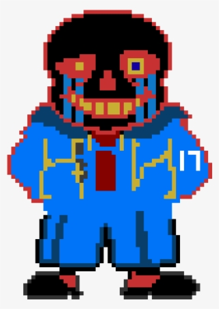 Pixel Art Undertale Error Sans