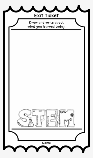 Exit Tickets Printable - Illustration