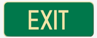 Brady Glow In The Dark And Standard Floor Sign Exit - Sign