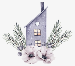 Flower House Transparent Decorative - Balloon Flower