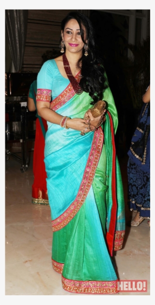 Saree Clipart Transparent - Manyata Dutt In Saree