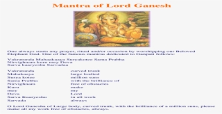 Mantra Of Lord Ganesh - Religion