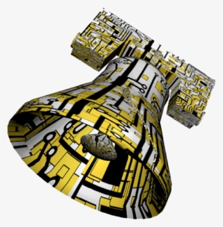 Electrical Circuitry Re-imagined As The Liberty Bell - Graphic Design