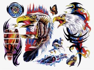 Us Eagle Belly Tattoo Design Photo - Tattoo Transparent Sleeve Color