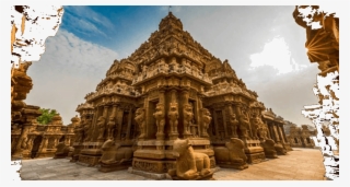 Image Of Dravida Temple Style - Kanchi Kailasanathar Temple