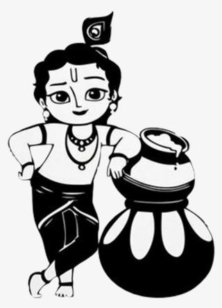 Report Abuse - Black And White Krishna