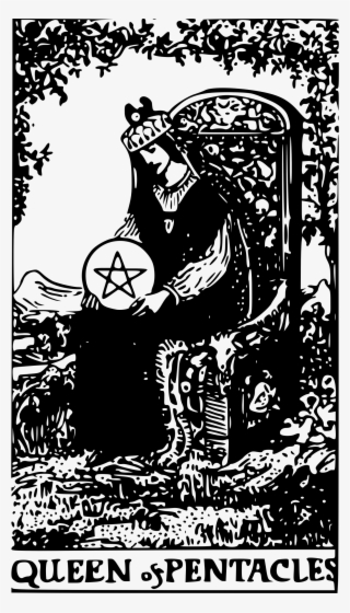 Big Image - Tarot Card The Queen Of Pentacles