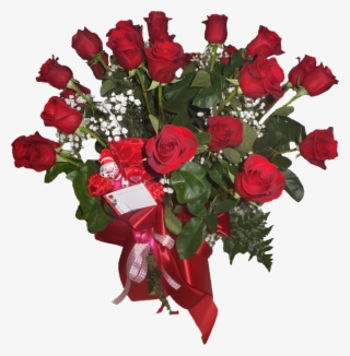 2 Dozen Red Roses In A Vase - Garden Roses