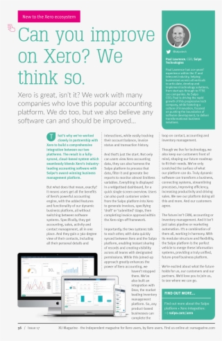 Salpo Xero Integration Showcased To Xero Users In Xu - Brochure