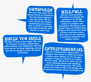 Company Values - Tony Chocolonely Values