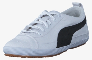 Puma Serve Pro Cnvs White/black 07021-04 Womens Textile - Sneakers