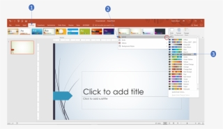 Click The Design Tab > Variants Group And Click The - Variants Gallery Powerpoint