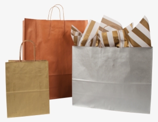 Metallic Matte Tint Shoppers - Leather