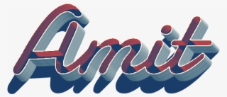 Amit 3d Letter Png Name - Amit Name Logo Png