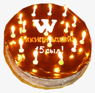 Wikipedia15 Cake Sakha Yakutsk - Candle