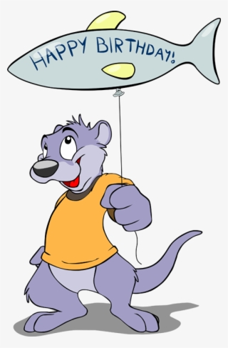 Birthday Otter - Cartoon