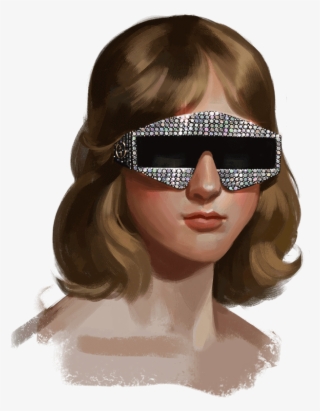 Ignasi Monreal Planehunters, 2018 Acrylic On Photoshop - Gucci Glasses Campaign 2018