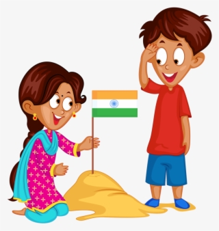 India - Salute Indian Flag Png