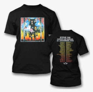 Passion And Warfare 25th Anniversary Tour T-shirt - Steve Vai Logo T Shirt