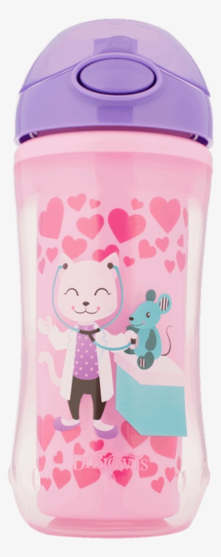 Brown 10 Oz / 300 Ml On The Go Straw Sport Cup - Dr Browns Insulated Straw Cup