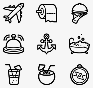 Vacation And Hotels - Hand Drawn Icon Png