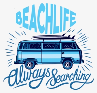Beach Life Png Men's Printed Vest - Tour Bus Service